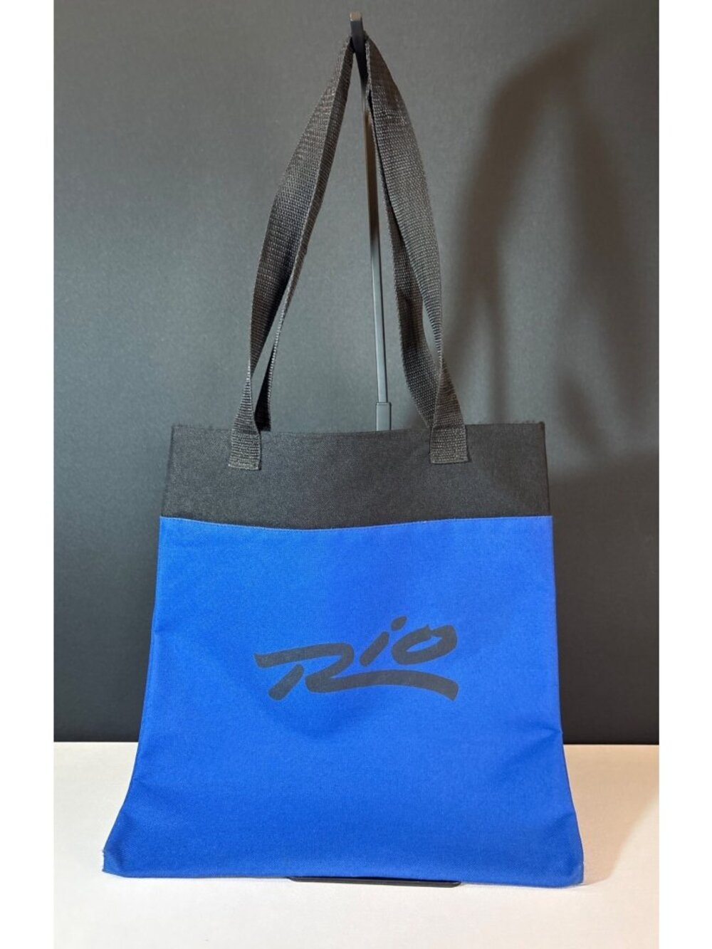 Rio Hotel & Casino Blue & Black Two-Tone Tote Bag With Durable Handles Vintage